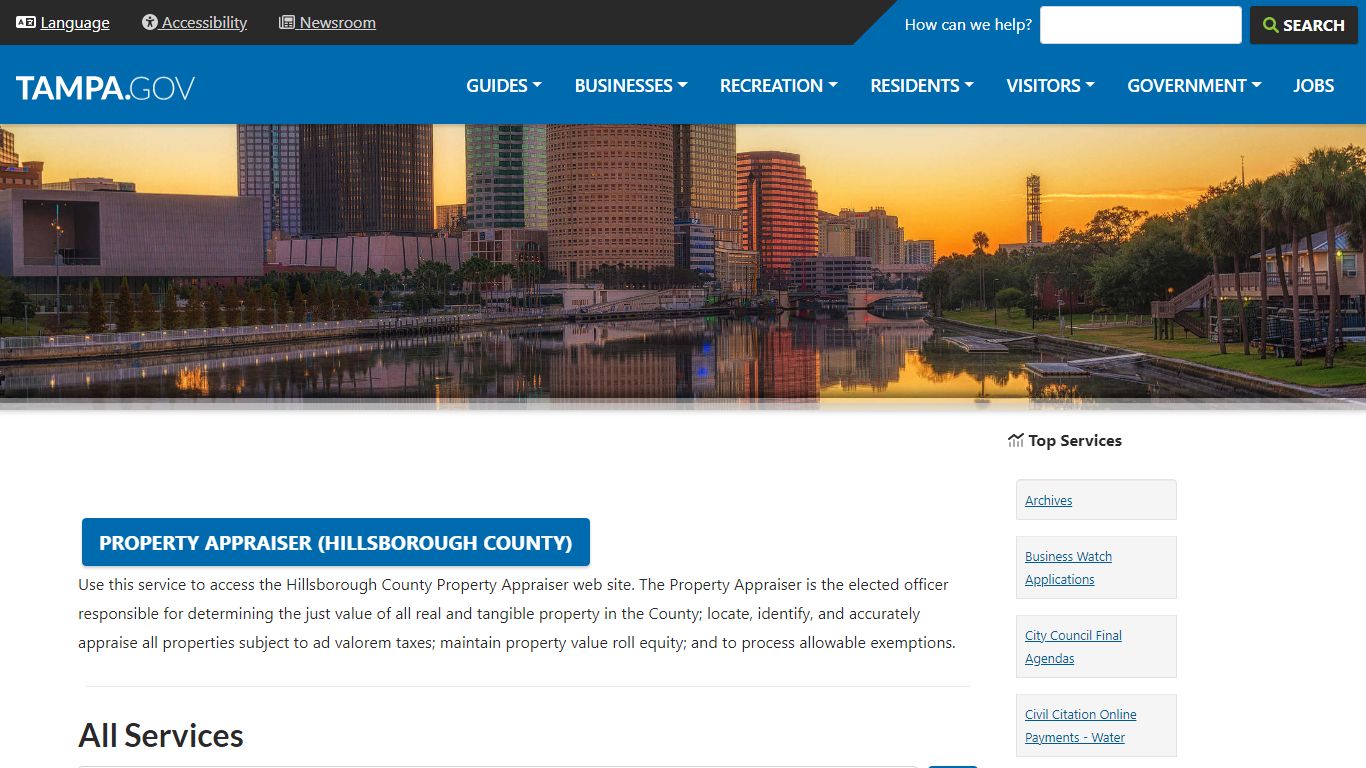 Property Appraiser (Hillsborough County) | City of Tampa